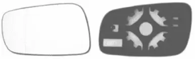 Spiegelglas, Außenspiegel links VAN WEZEL 7620837