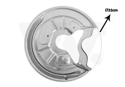 Spritzblech, Bremsscheibe Hinterachse rechts VAN WEZEL 7622374