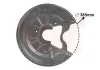 Spritzblech, Bremsscheibe Hinterachse links VAN WEZEL 7623373