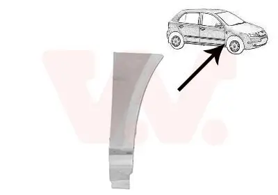 Kotflügel vorne rechts unten VAN WEZEL 7625156 Bild Kotflügel vorne rechts unten VAN WEZEL 7625156