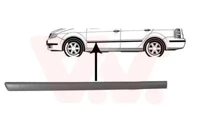 Zier-/Schutzleiste, Tür VAN WEZEL 7625423 Bild Zier-/Schutzleiste, Tür VAN WEZEL 7625423