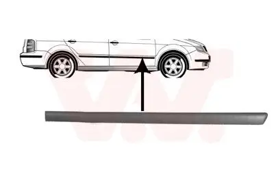 Zier-/Schutzleiste, Tür VAN WEZEL 7625424 Bild Zier-/Schutzleiste, Tür VAN WEZEL 7625424