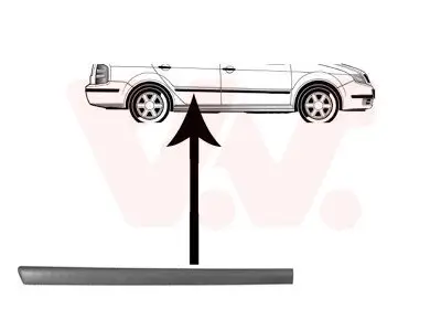 Zier-/Schutzleiste, Tür VAN WEZEL 7625426 Bild Zier-/Schutzleiste, Tür VAN WEZEL 7625426