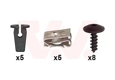 Montagesatz, Kotflügel vorne links vorne rechts VAN WEZEL 7629796