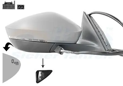 Außenspiegel rechts VAN WEZEL 7638826 Bild Außenspiegel rechts VAN WEZEL 7638826