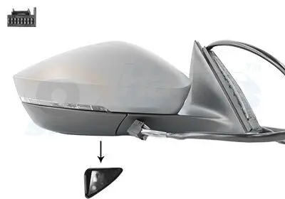 Außenspiegel rechts VAN WEZEL 7638818