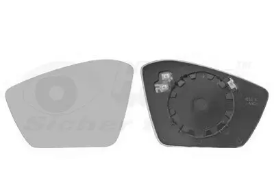 Spiegelglas, Außenspiegel links VAN WEZEL 7638837 Bild Spiegelglas, Außenspiegel links VAN WEZEL 7638837