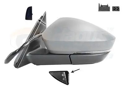 Außenspiegel links VAN WEZEL 7643823