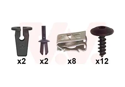 Montagesatz, Stoßfänger hinten VAN WEZEL 7644793 Bild Montagesatz, Stoßfänger hinten VAN WEZEL 7644793