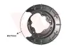 Spritzblech, Bremsscheibe Hinterachse links VAN WEZEL 8207373