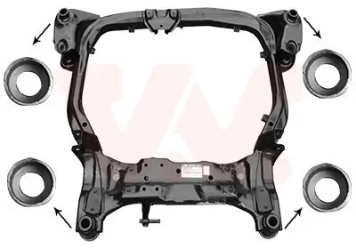Hilfsrahmen/Aggregateträger vorne VAN WEZEL 8207690
