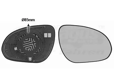 Spiegelglas, Außenspiegel VAN WEZEL 8207832