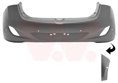 Stoßfänger hinten VAN WEZEL 8244548 Bild Stoßfänger hinten VAN WEZEL 8244548