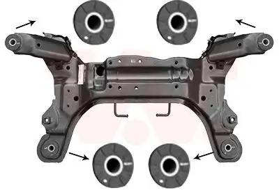 Hilfsrahmen/Aggregateträger vorne VAN WEZEL 8245690