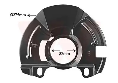 Spritzblech, Bremsscheibe Vorderachse rechts VAN WEZEL 8252372 Bild Spritzblech, Bremsscheibe Vorderachse rechts VAN WEZEL 8252372