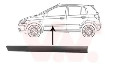 Zier-/Schutzleiste, Tür vorne links VAN WEZEL 8252423