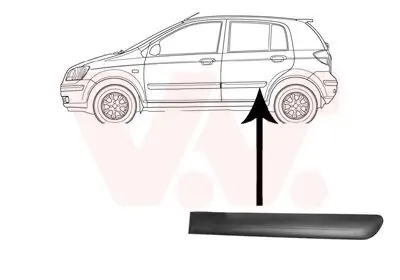 Zier-/Schutzleiste, Tür VAN WEZEL 8252425