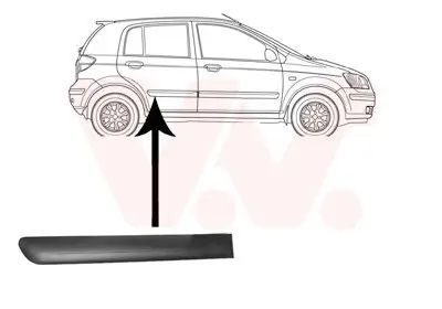 Zier-/Schutzleiste, Tür VAN WEZEL 8252426 Bild Zier-/Schutzleiste, Tür VAN WEZEL 8252426