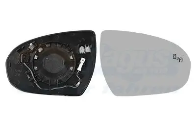 Spiegelglas, Außenspiegel rechts VAN WEZEL 8264836
