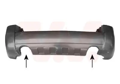 Stoßfänger hinten VAN WEZEL 8267544