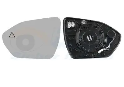 Spiegelglas, Außenspiegel links VAN WEZEL 8296835 Bild Spiegelglas, Außenspiegel links VAN WEZEL 8296835