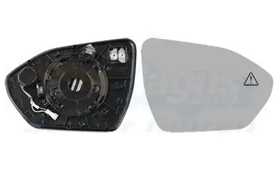 Spiegelglas, Außenspiegel rechts VAN WEZEL 8296836