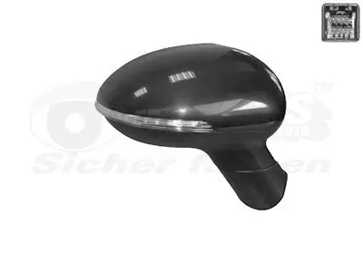 Außenspiegel rechts VAN WEZEL 8323818