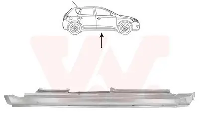 Einstiegsblech rechts VAN WEZEL 8353104