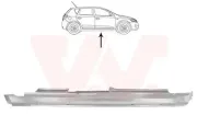 Einstiegsblech rechts VAN WEZEL 8353104