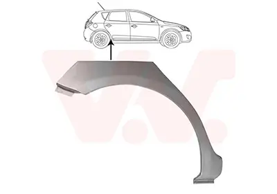 Seitenwand hinten rechts VAN WEZEL 8353148