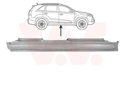 Einstiegsblech rechts VAN WEZEL 8385104 Bild Einstiegsblech rechts VAN WEZEL 8385104