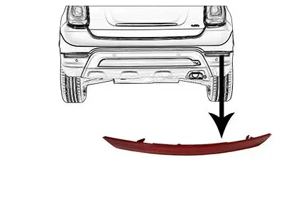 Rückstrahler rechts Stoßfänger VAN WEZEL 1604930