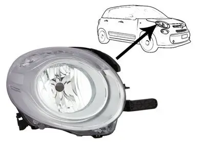 Hauptscheinwerfer rechts VAN WEZEL 1609964 Bild Hauptscheinwerfer rechts VAN WEZEL 1609964
