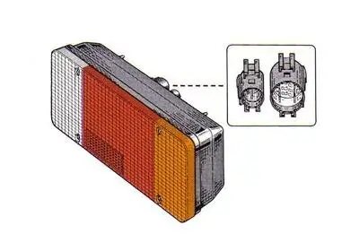 Heckleuchte rechts VAN WEZEL 1650926 Bild Heckleuchte rechts VAN WEZEL 1650926