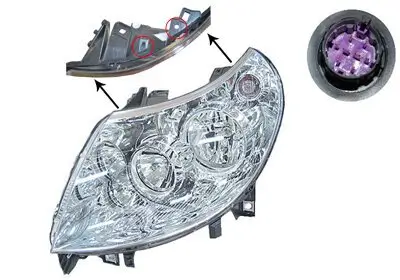 Hauptscheinwerfer links VAN WEZEL 1651963 Bild Hauptscheinwerfer links VAN WEZEL 1651963