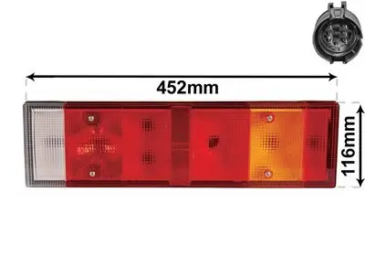 Heckleuchte rechts VAN WEZEL 2812926 Bild Heckleuchte rechts VAN WEZEL 2812926