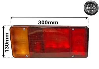 Heckleuchte links VAN WEZEL 2813925 Bild Heckleuchte links VAN WEZEL 2813925