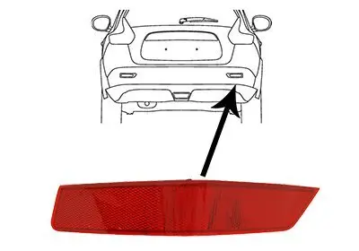 Rückstrahler rechts Stoßfänger VAN WEZEL 3375940