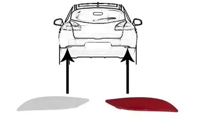 Rückstrahler rechts VAN WEZEL 4377940 Bild Rückstrahler rechts VAN WEZEL 4377940
