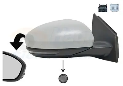 Außenspiegel rechts VAN WEZEL 4407818 Bild Außenspiegel rechts VAN WEZEL 4407818