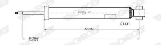 Stoßdämpfer MONROE G1441 Bild Stoßdämpfer MONROE G1441