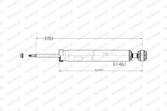 Stoßdämpfer Hinterachse MONROE G1461 Bild Stoßdämpfer Hinterachse MONROE G1461