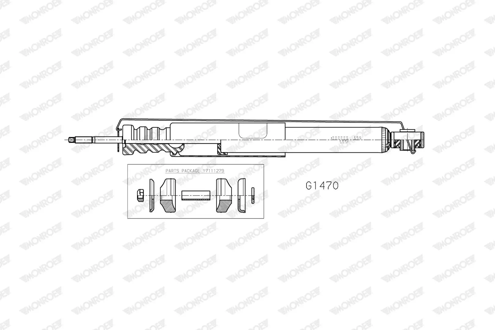 Stoßdämpfer Hinterachse MONROE G1470