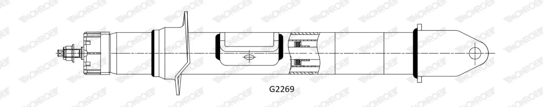 Stoßdämpfer Vorderachse rechts MONROE G2269