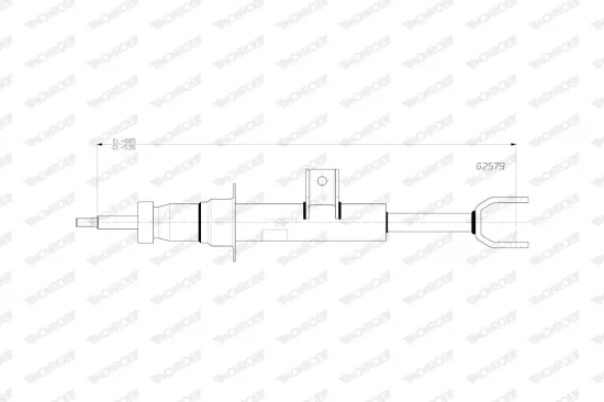 Stoßdämpfer Vorderachse rechts MONROE G2579 Bild Stoßdämpfer Vorderachse rechts MONROE G2579