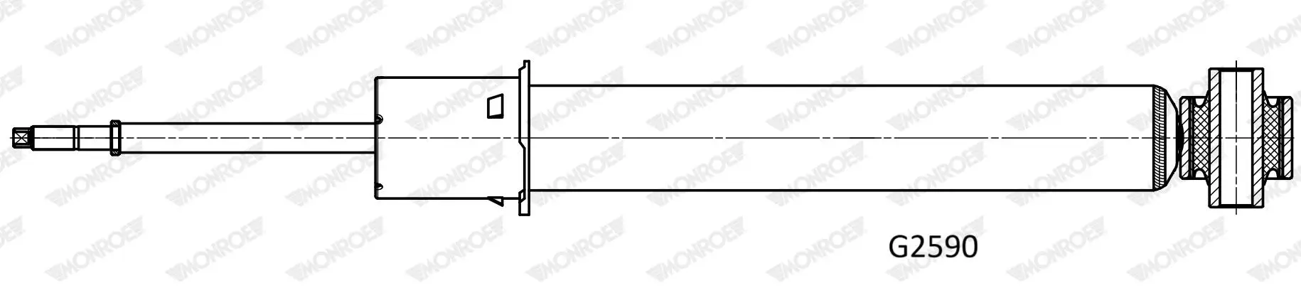 Stoßdämpfer Hinterachse MONROE G2590