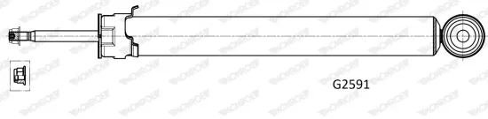 Stoßdämpfer Hinterachse MONROE G2591 Bild Stoßdämpfer Hinterachse MONROE G2591