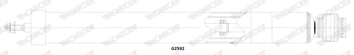 Stoßdämpfer Hinterachse MONROE G2592