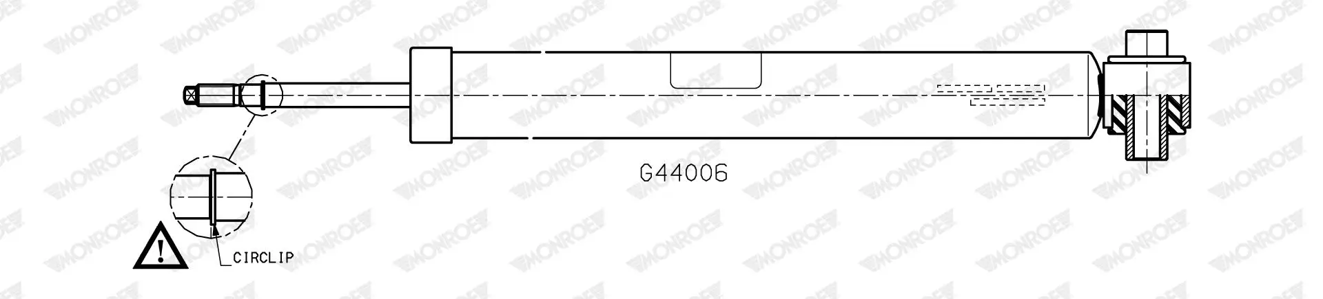 Stoßdämpfer Hinterachse MONROE G44006