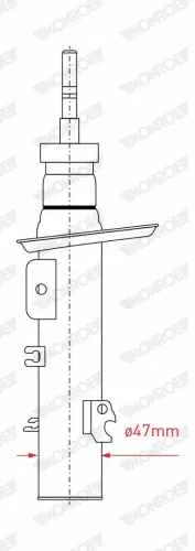 Stoßdämpfer Vorderachse links MONROE G8205 Bild Stoßdämpfer Vorderachse links MONROE G8205